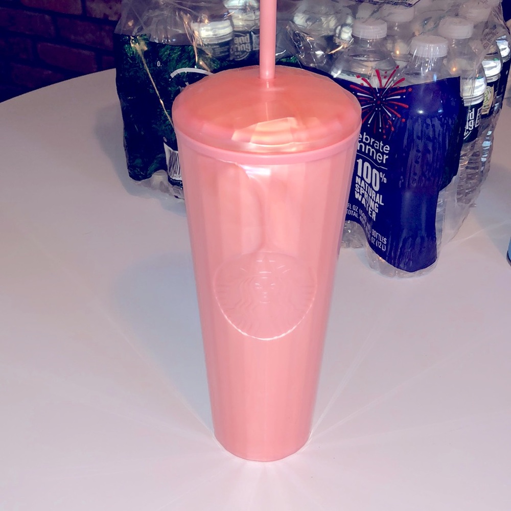 COPY - Pink dome Starbucks 24 oz venti cold cup.